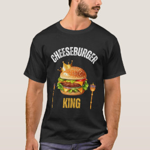 T-shirt Chemise Roi Cheeseburger Drôle Amateur De Cheesebu