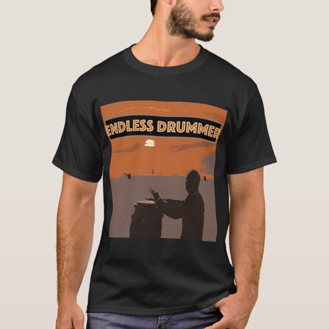 T-shirt Chemise ronde tambour sans fin. Tambours (Devant)