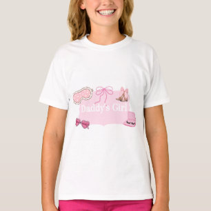 T-shirt Chemise rose Daddy's Girl cosmétiques