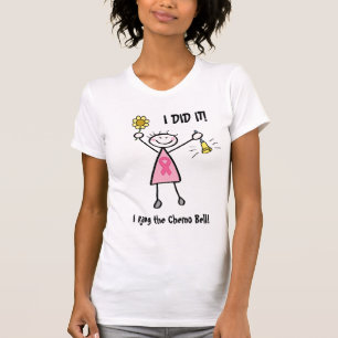 T-shirt Chemise rose de Bell de chimio de ruban
