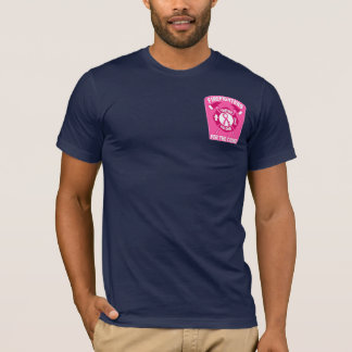 T-shirt Chemise rose de devoir de marine de héros