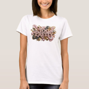 T-shirt Chemise rouge chic TOO PRETTY personnalisée