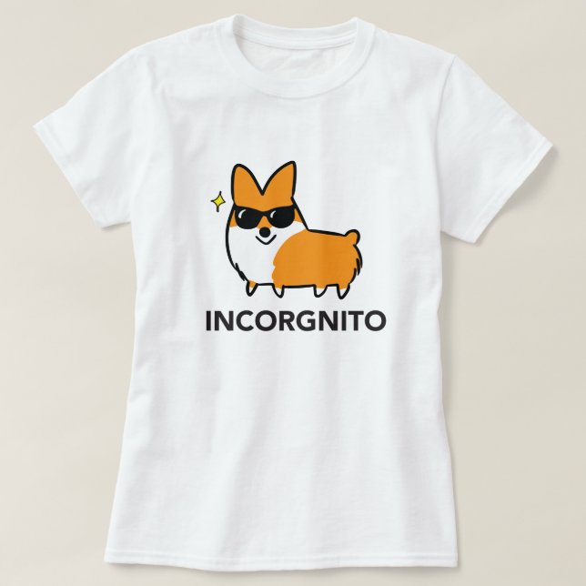 T-shirt Chemise rouge | CorgiThings d'Incorgnito (Design devant)