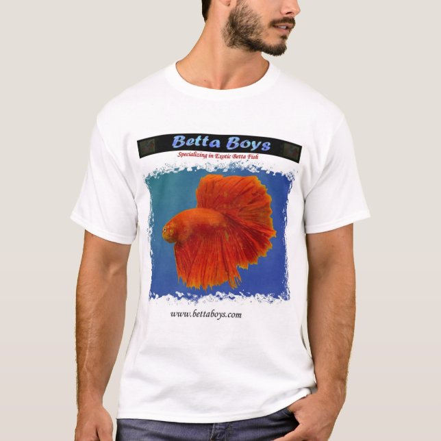 T-shirt Chemise rouge de Betta de demi-lune par des (Devant)