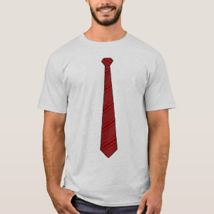 T-shirt Chemise rouge de cravate