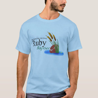 T-shirt Chemise rouge de logo de bayou