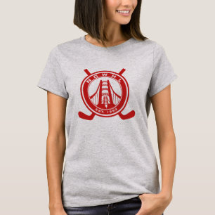 T-shirt Chemise rouge de représentation de logo