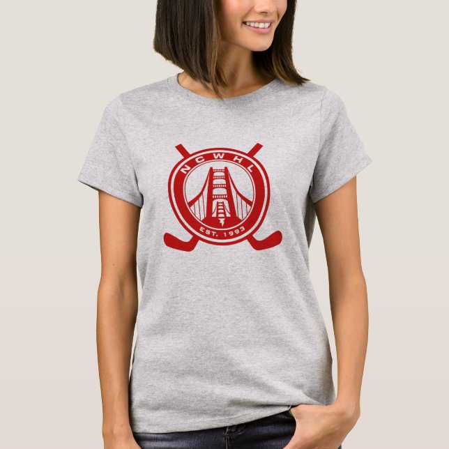 T-shirt Chemise rouge de représentation de logo (Devant)