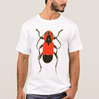 T-shirt Chemise rouge de scarabée
