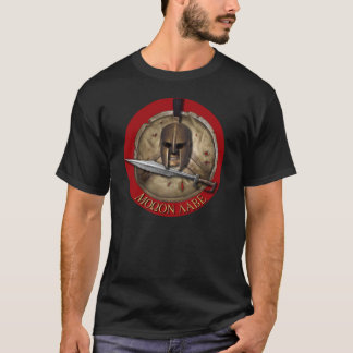 T-shirt Chemise rouge spartiate de backg de Molon Labe de