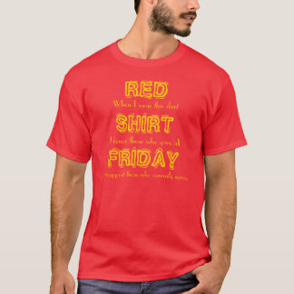 T-shirt Chemise rouge vendredi