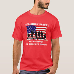 T-SHIRT CHEMISE ROUGE VENDREDI