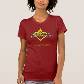 T-shirt Chemise sacrée d'obscurité d'église catholique de