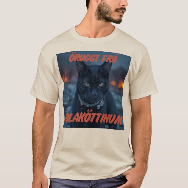T-shirt Chemise Safe from the YuleCat (Devant)