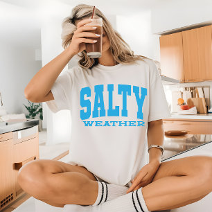 T-shirt Chemise Salty Weather, Chemise Vibrations d'Été Cô