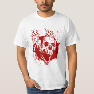 T-shirt Chemise sanglante grunge de CRÂNE criard