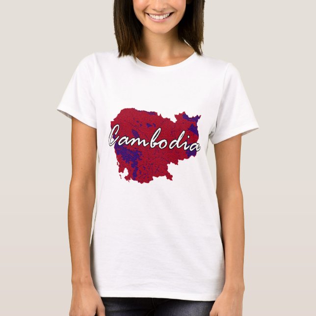 T-shirt Chemise sans manches du Cambodge (Devant)