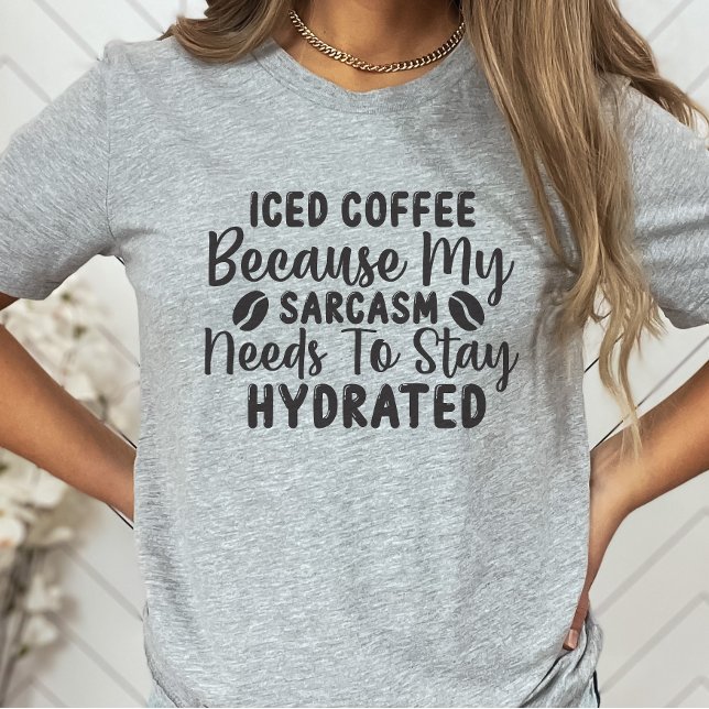 T-shirt Chemise Sarcastique, Amoureux Du Café, Humoriste (Créateur téléchargé)