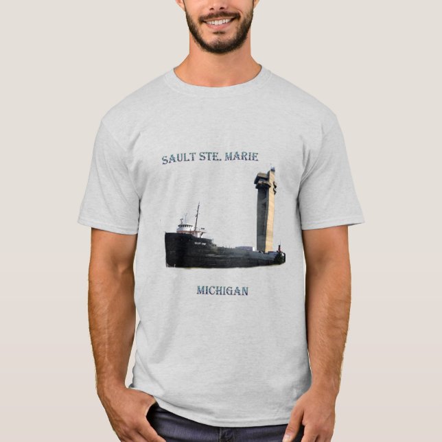 T-shirt Chemise Sault Ste Marie Michigan (Devant)