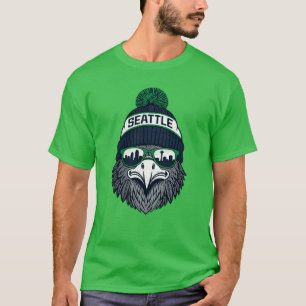 T-shirt Chemise Seattle Football Hawk Produit officiel p