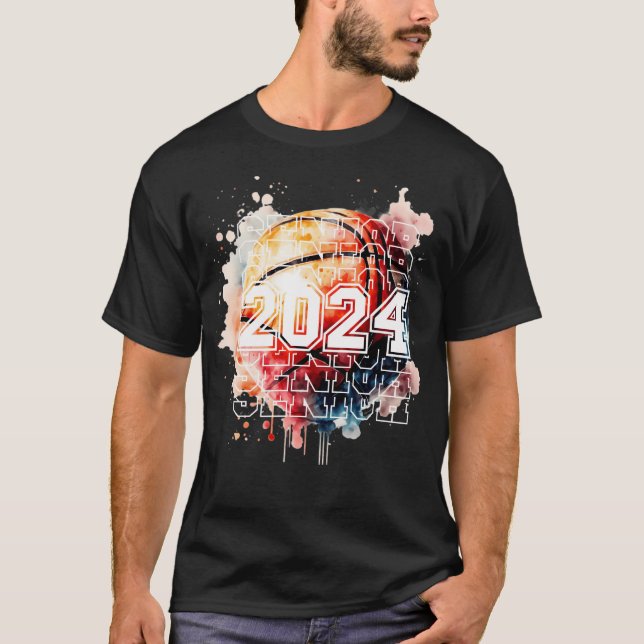 T-shirt Chemise senior de basket-ball 2024 senior de baske (Devant)