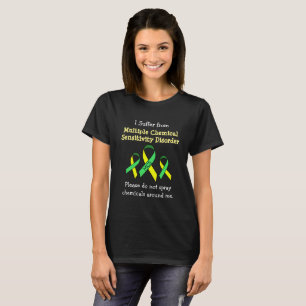 T-shirt Chemise sensible chimique multiple de support de