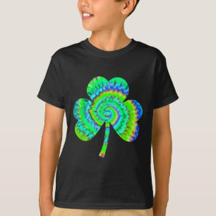 T-shirt Chemise Shamrock Tie Dye de la Saint-Patrick