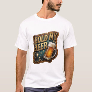 T-shirt Chemise Sharp HOLD MY BEER Citation