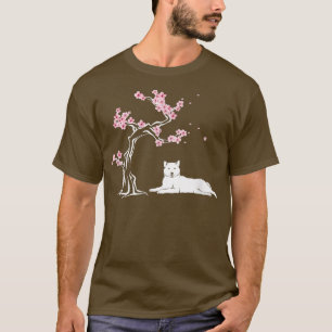 T-shirt Chemise Shiba Inu Japonaise Fleur de Cerise Sakura