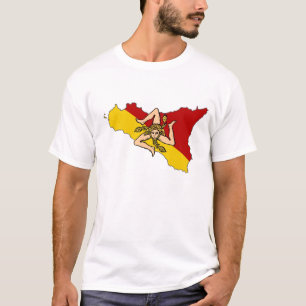 T-shirt Chemise sicilienne d'île de drapeau