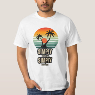 T-shirt Chemise simple à l'esprit