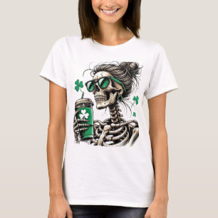 T-shirt Chemise Sipper Shamrock squelette
