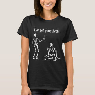 T-shirt Chemise Skeleton Drôle J'Ai Votre Dos Chiropratiqu