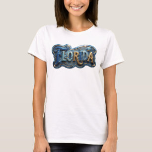 T-shirt Chemise slogan FLORIDA Witty Gold