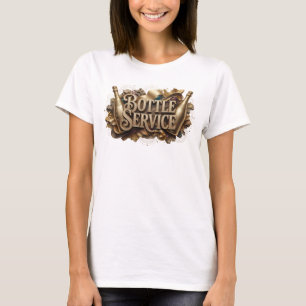 T-shirt Chemise Snappy Orange BOTTLE SERVICE Statement