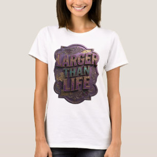 T-shirt Chemise Snappy Purple LARGER THAN LIFE