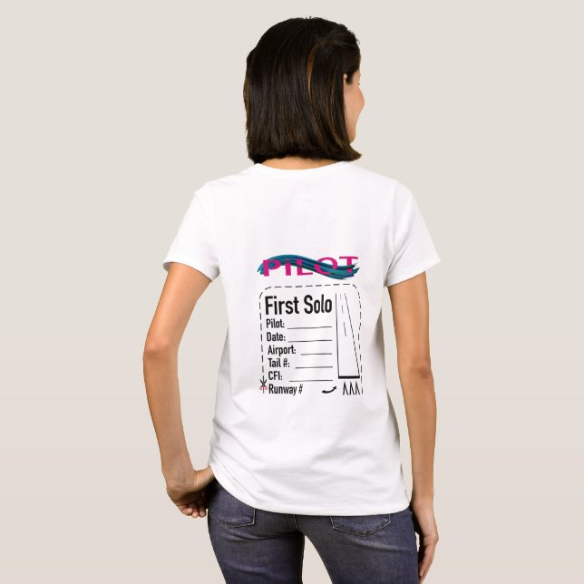 T-shirt Chemise solo du pilote étudiant (Dos entier)