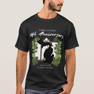T-shirt Chemise sombre pour la fête du 24e anniversaire de