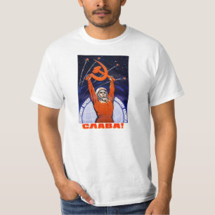 T-shirt Chemise soviétique d'affiche de propagande de