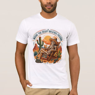 T-shirt Chemise squelette de liberté du désert