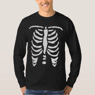 T-shirt Chemise squelettique de cage thoracique pour