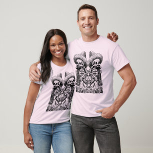 T-shirt Chemise squelettique mexicaine de Goth