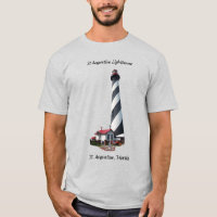 Chemise St Augustine Lighthouse noir lettrage