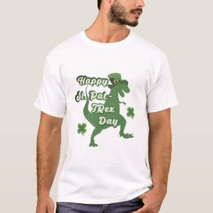 T-shirt Chemise st patrick T-Rex Lucky - Dinosaure Drôle T