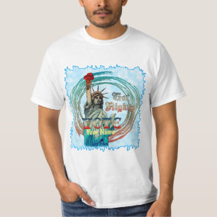 T-shirt Chemise Statue de la Liberté a des droits