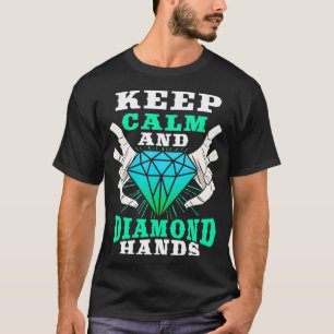 T-shirt Chemise stock Trader Garder Calme Et Diamant Mains