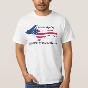 T-shirt Chemise supérieure de drapeau de la péninsule du