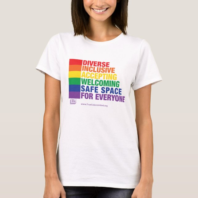 T-shirt Chemise sûre de l'espace par des couleurs vraies (Devant)