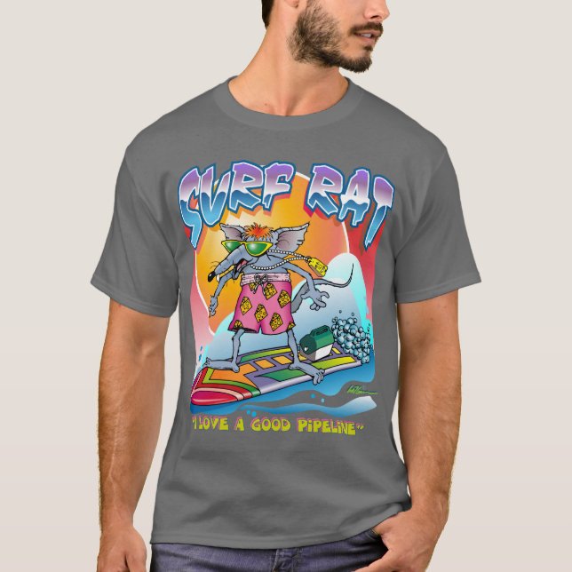 T-shirt Chemise surf Rat (Devant)