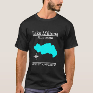 T-shirt Chemise T à manches longues du lac Miltona Minneso